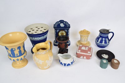 Lot 65 - Quantity of Wedgwood jasperware and cane wares,...