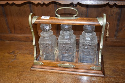 Lot 417 - Late 19th or early 20th century oak and brass...