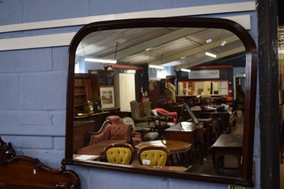 Lot 436 - Victorian style dark wood framed overmantel...