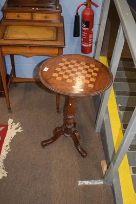 Lot 456 - Small Victorian walnut veneered and inlaid...