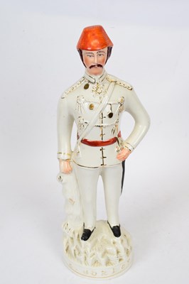 Lot 67 - Large Staffordshire figure of General Gordon...