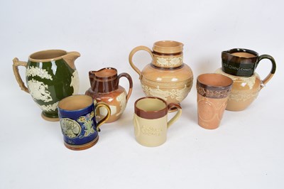 Lot 76 - Group of 19th century commemorative jugs,...