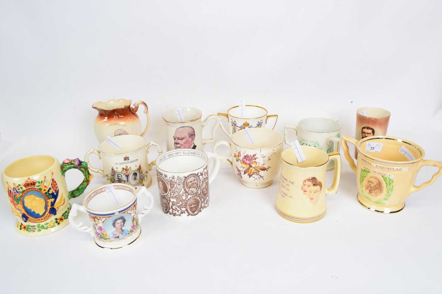 Lot 77 - Group of commemorative pottery, Royal and...