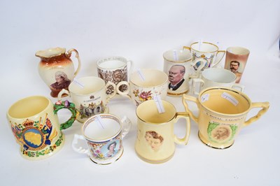 Lot 77 - Group of commemorative pottery, Royal and...
