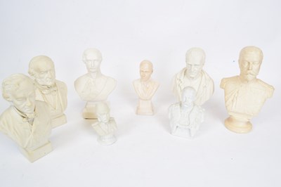 Lot 85 - Quantity of ceramic busts of political and...