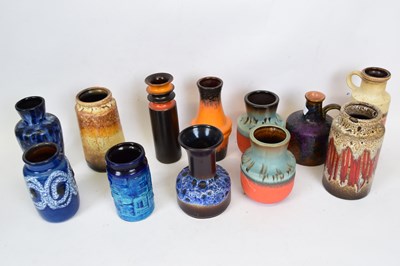 Lot 102 - Quantity of West German pottery, typical...