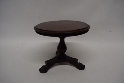 Lot 118 - 19th century apprentice mahogany dining table,...