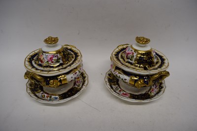 Lot 172 - Pair of dessert tureens and covers, probably...