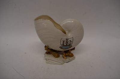 Lot 175 - Large Goss seashell with the arms of...