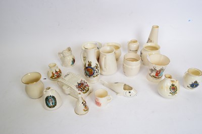 Lot 192 - Quantity of mainly Goss armorial wares, jugs...