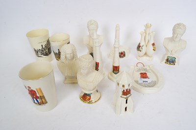 Lot 204 - Quantity of Goss armorial wares including...