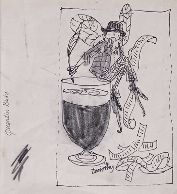 Lot 677 - Quentin Blake (British, b.1932-) Man dipping a...