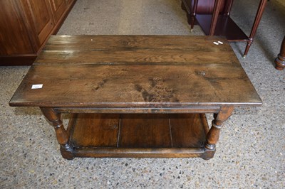 Lot 480 - Eric Bates Oak Coffee Table. 91cm Long.