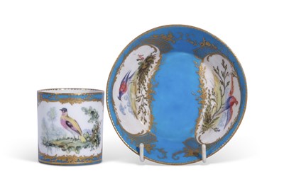 Lot 145 - 18th Century Sevres Coffee Can and Saucer
