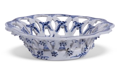 Lot 96 - Lowestoft Porcelain Basket