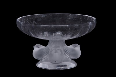 Lot 3 - A Lalique Nogent clear and frosted glass bowl...
