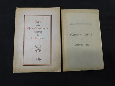 Lot 269 - WALTER RYE: NORWICH CASTLE, Holt Rounce &...