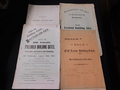 Lot 316 - Packet: East Anglian sale particulars and...