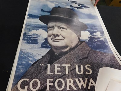 Lot 347 - Tube of 7 modern reproduction WWII posters (7)