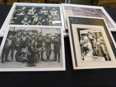Lot 358 - Mixed speedway framed photos and prints + some...