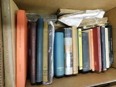 Lot 467 - Two boxes: music