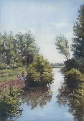 Lot 709 - Betty Strickland (British, 1927-1998), Fishing...