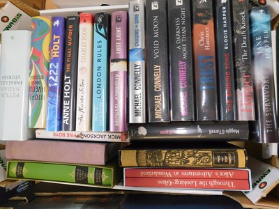 Lot 505 - Two boxes: Crime fiction, modern firsts and...