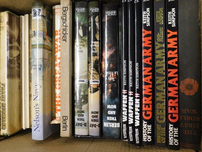 Lot 521 - Two boxes: military etc