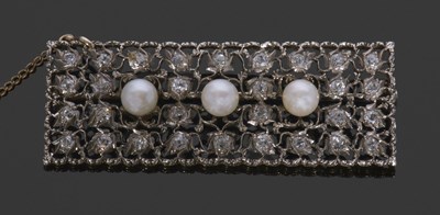 Lot 339 - Art Deco plaque brooch attributed to...