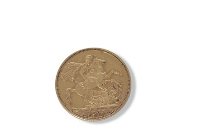 Lot 389 - Victorian young head sovereign dated 1879