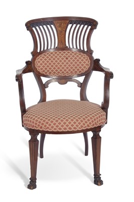 Lot 484 - Late 19th/early 20th century mahogany and...