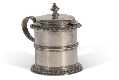 Lot 252 - Heavy quality Victorian drum mustard, the...