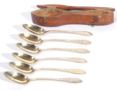 Lot 259 - A set of six early 19th Century Dutch silver...