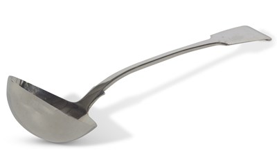 Lot 304 - Early Victorian soup ladle in fiddle pattern...