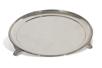 Lot 306 - Late Victorian small circular waiter with...