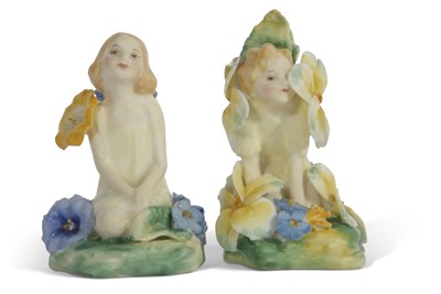 Lot 27 - Two Royal Doulton figures of fairies one...