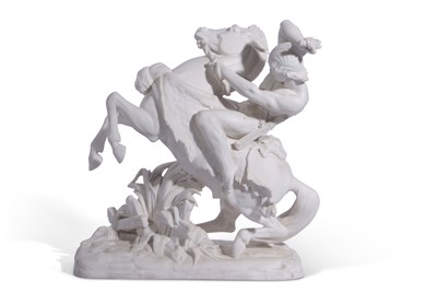 Lot 140 - Large Minton Parian figure of Theseus,...