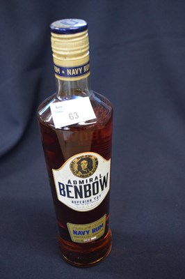 Lot 63 - 1 BOTTLE OF ADMIRAL BENBOW SUPERIOR TOT NAVY RUM
