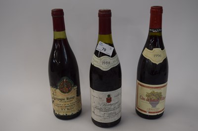 Lot 70 - MIXED LOT: 1 BOTTLE OF 1996 COTES DU BEAUNE...
