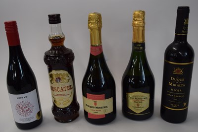 Lot 71 - MIXED LOT: 1 BOTTLE OF RIOJA EL DUQUE DE...