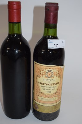 Lot 17 - 1 BOTTLE OF 1983 CH DU VIEUX GUINOT GRAND CRU...