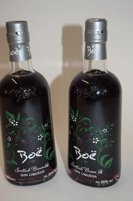 Lot 56 - 2 BOTTLES OF BOE SCOTTISH BRAMBLE GIN LIQUEUR