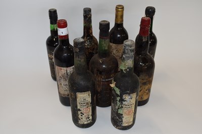 Lot 1 - Mixed lot: Cockburns 10 year old Tawny port...