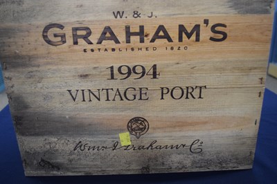 Lot 519 - 12 bottles of 1994 port in original wooden case