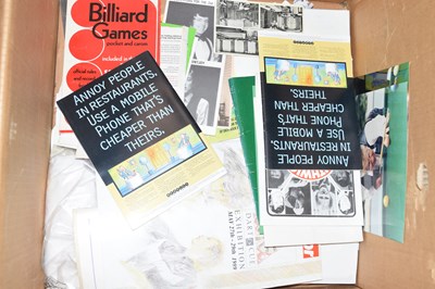 Lot 295 - One box various pamphlets and ephemera,...