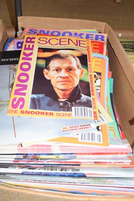 Lot 300 - Box of Snooker Scene magazines, principally 1990s