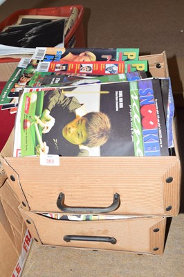 Lot 303 - Two boxes Snooker Scene and Pot Black magazines