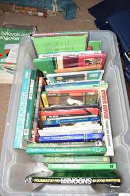 Lot 306 - Box of modern snooker and billiards related...