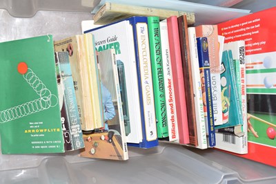 Lot 310 - Box of books, snooker and billiards interest...