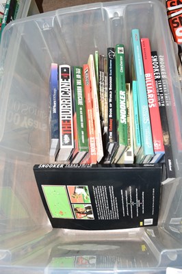 Lot 312 - One box mixed books - snooker and billiards...